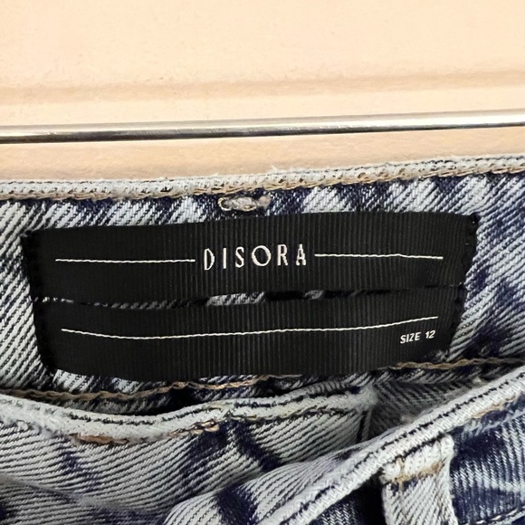 Nwot disora Italian raw hem distressed high waist jeans - Picture 5 of 10